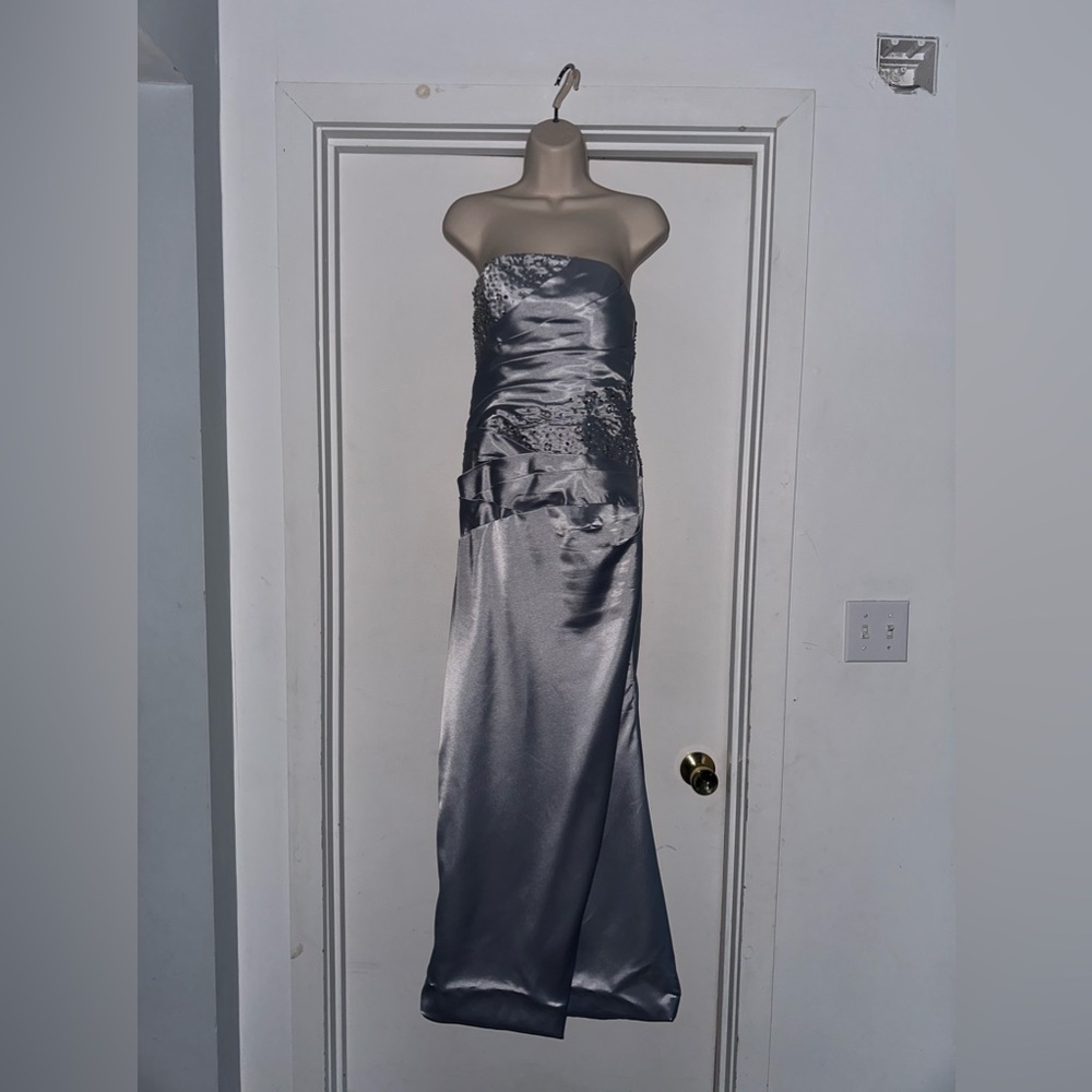 Silver Sequin Formal/Prom Dress
